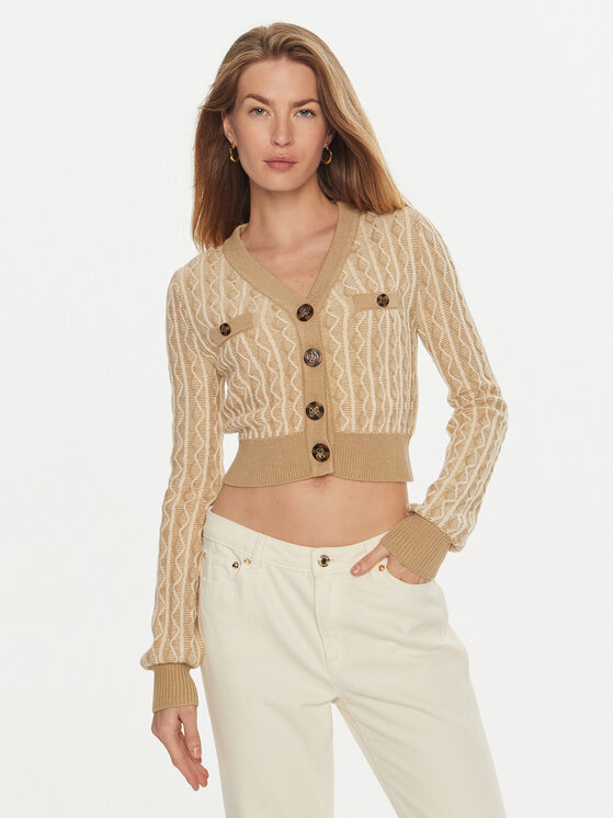 Guess Guess Ζακέτα Tiffany W4BR0F Z3K40 Μπεζ Regular Fit