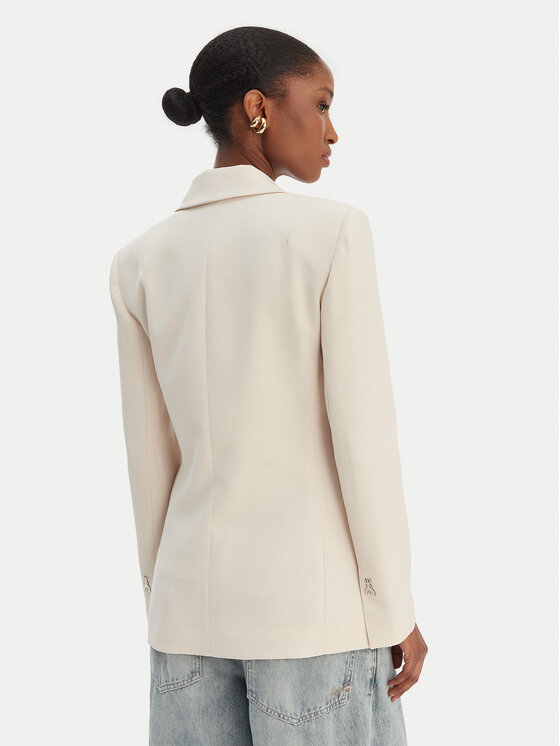 Patrizia Pepe Patrizia Pepe Sako 8S0559/A6F5-W409 Écru Regular Fit