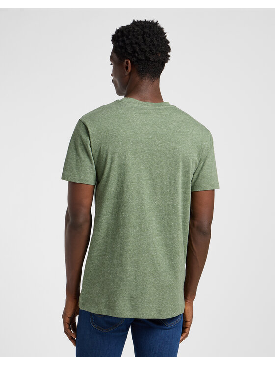 Lee Lee T-Shirt ULTIMATE POCKET TEE 112365383 Zielony Regular Fit