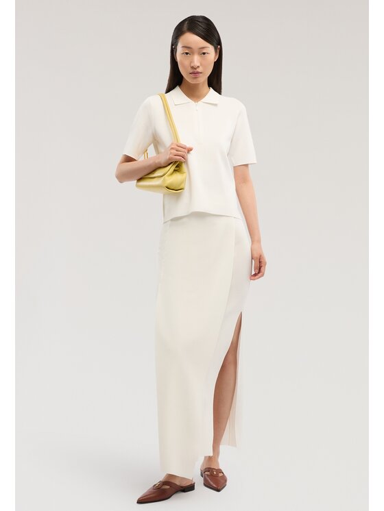 Trussardi Trussardi Gonna midi 16166000036N011 Bianco Regular Fit