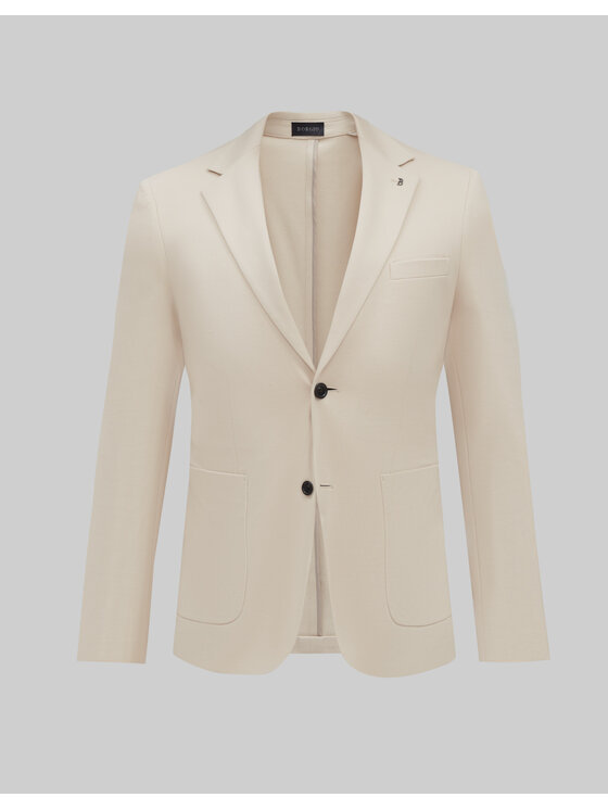 Borgio Borgio Marynarka cintano Beżowy Slim Fit