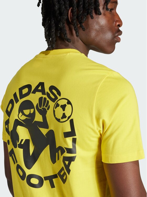 adidas adidas Koszulka techniczna 151763 Żółty Regular Fit