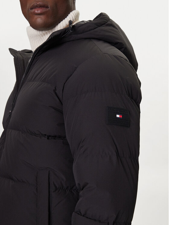 Tommy Hilfiger Tommy Hilfiger Pūkinė striukė MW0MW40616 Juoda Regular Fit