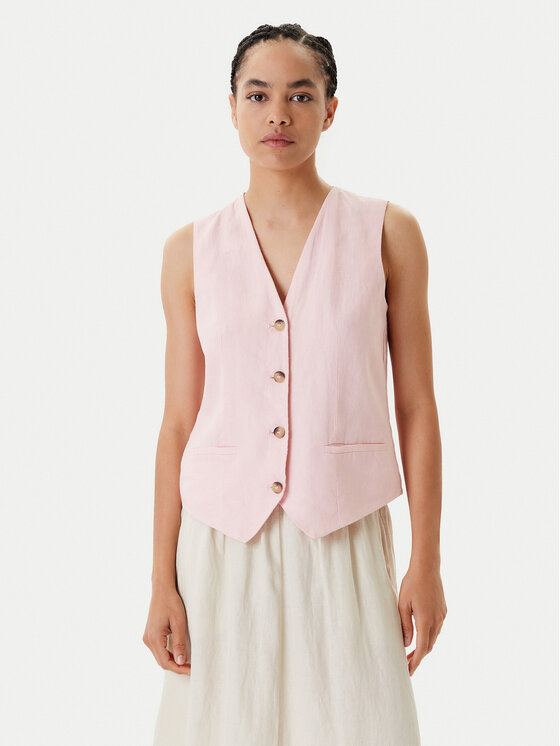 United Colors Of Benetton Mellény 2AGHDJ00G Rózsaszín Slim Fit