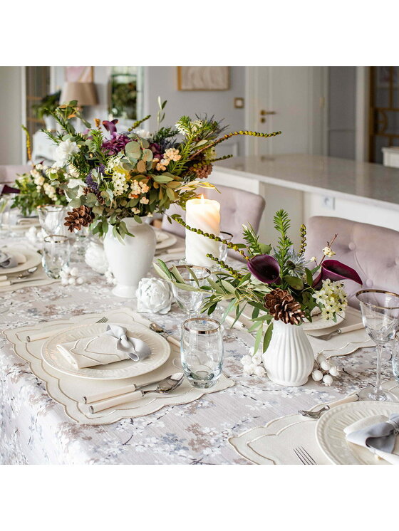 Roseberry Home Roseberry Home Obrus Twigs Szary