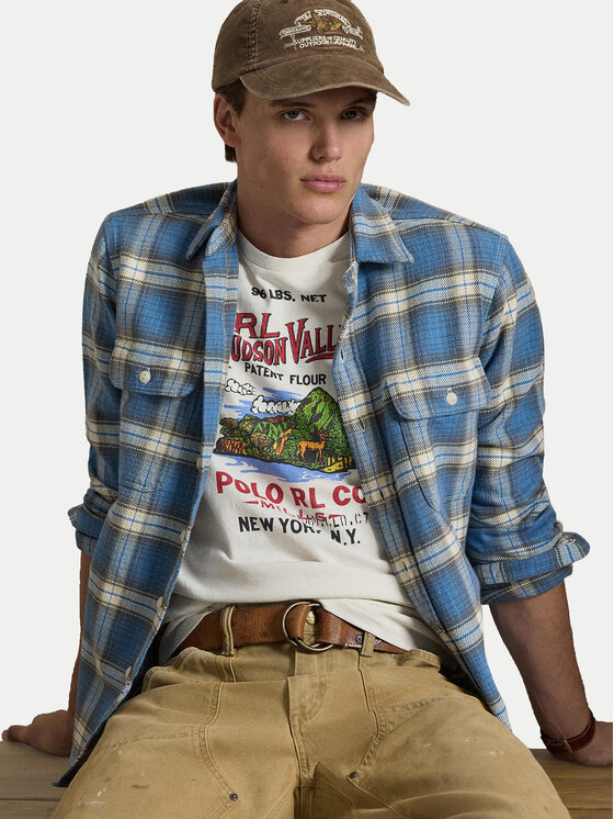 Polo Ralph Lauren Polo Ralph Lauren T-Shirt 710P04979001 Bílá Classic Fit