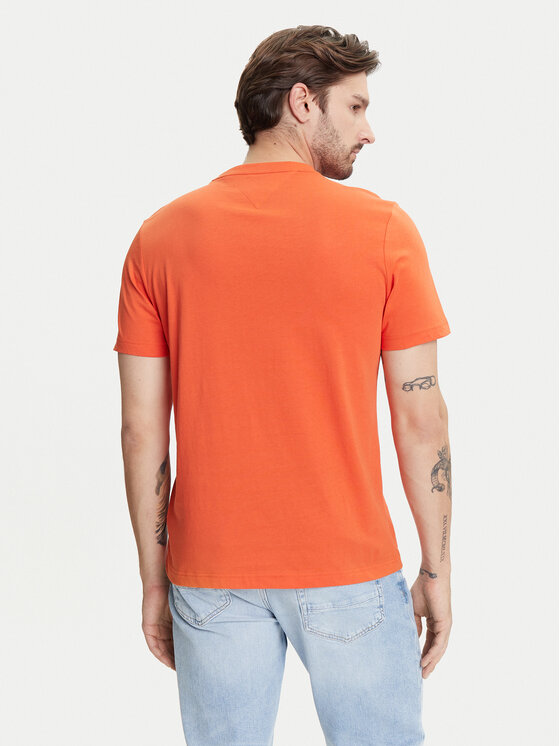 Tommy Hilfiger Tommy Hilfiger T-särk Fathers Day MW0MW39356 Oranž Regular Fit