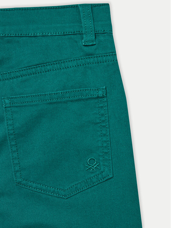 United Colors Of Benetton United Colors Of Benetton Kalhoty z materiálu 4HM6GE009 Zelená Regular Fit