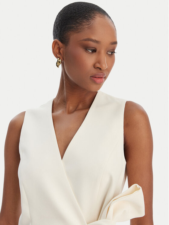 Marella Marella Prsluk za odijelo Lirica 2613161043 Écru Regular Fit