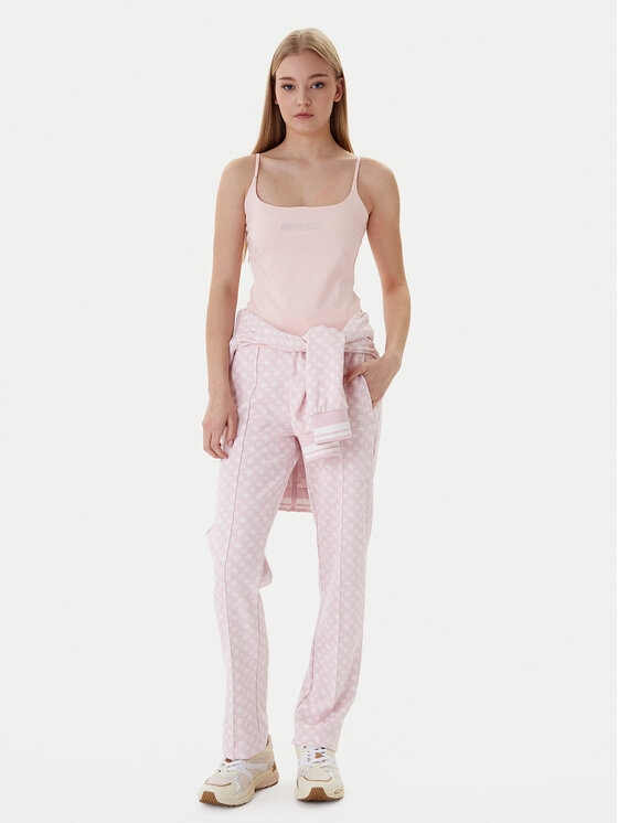 Guess Guess Marškinėliai V5GP22 J1314 Oranžinė Slim Fit