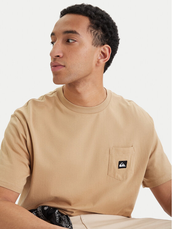 Quiksilver Quiksilver Tričko Salt Water EQYZT08205 Béžová Comfort Fit