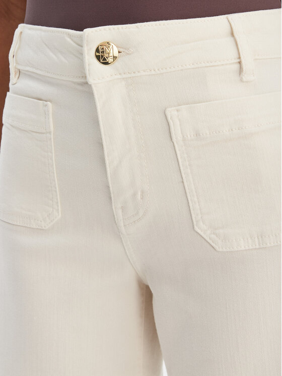Marella Marella Pantaloni din material Emme by Marella Baschi 2615131251 Crem Regular Fit