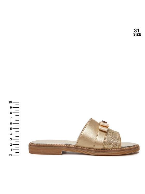 Tommy Hilfiger Tommy Hilfiger Klapki Sandal T4A2-33942-0572 M Złoty