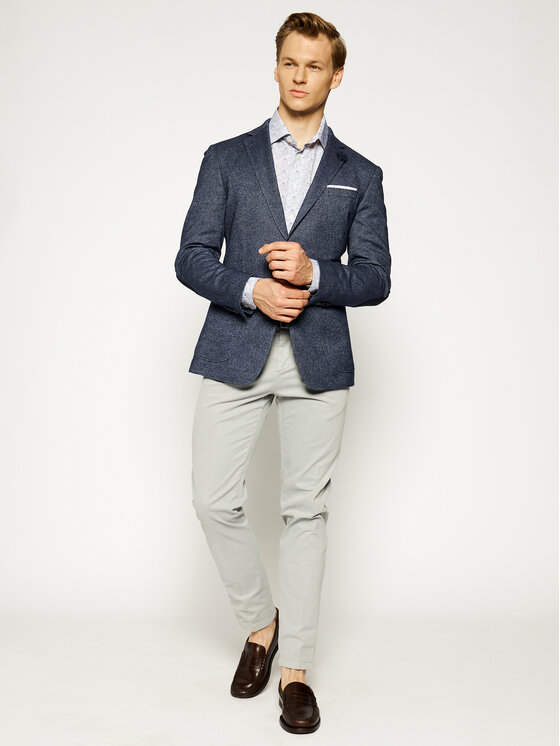 Eton Eton Риза 208579311 Тъмносин Regular Fit