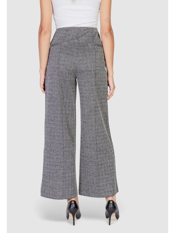 ICHI ICHI Pantaloni da donna IHKATE JACQUARD Nero Regular Fit
