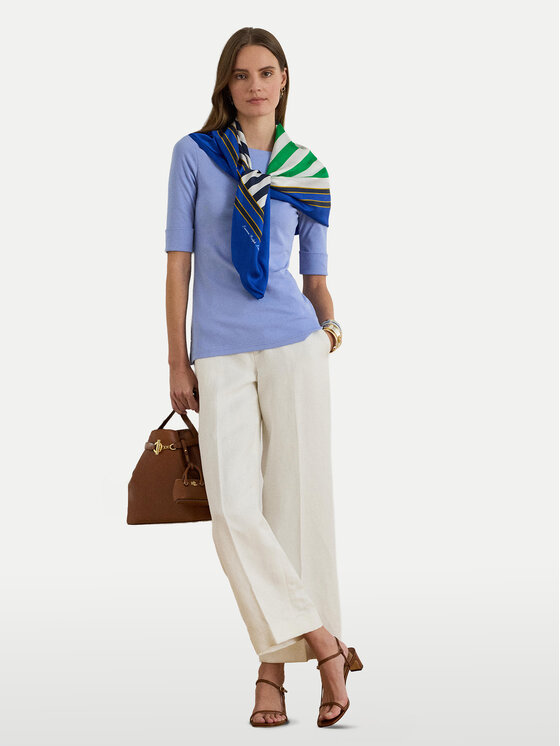 LAUREN RALPH LAUREN LAUREN RALPH LAUREN Blūze 200654963199 Gaiši zils Slim Fit