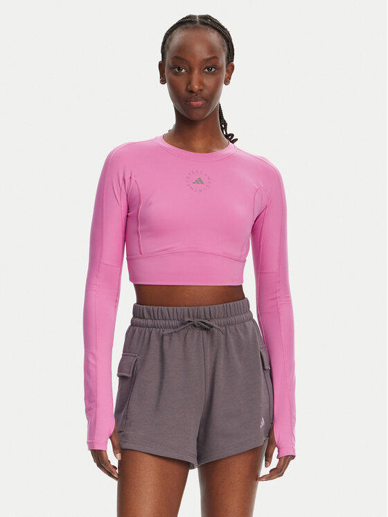 adidas by Stella McCartney adidas by Stella McCartney Technikai póló TrueStrength JJ1644 Rózsaszín Slim Fit