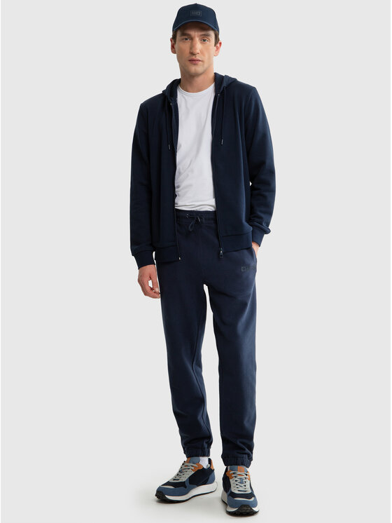 BIG STAR BIG STAR Spodnie dresowe BRUTUS Granatowy Basic Fit