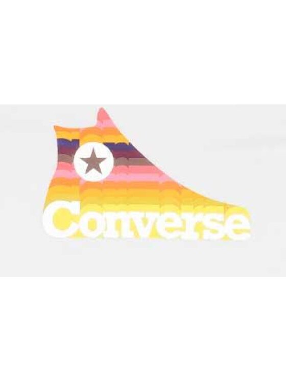 Converse Converse T-Shirt REPEAT SNEAKER Biały Regular Fit