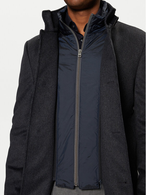 Baldessarini Baldessarini Μάλλινο παλτό Harrison B0 18727.1108 Σκούρο μπλε Regular Fit