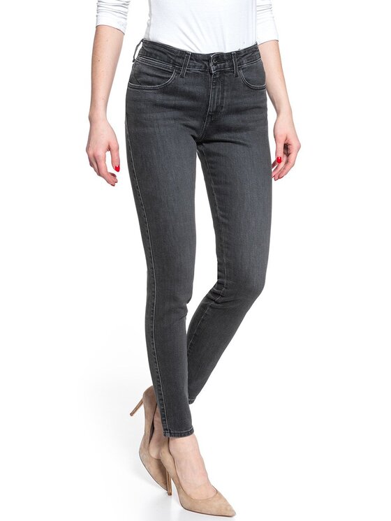 Wrangler Wrangler Jeansy SKINNY Czarny Skinny Fit