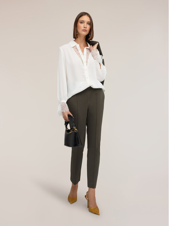 Motivi Motivi Koszula 5099Q001030N011 Biały Regular Fit
