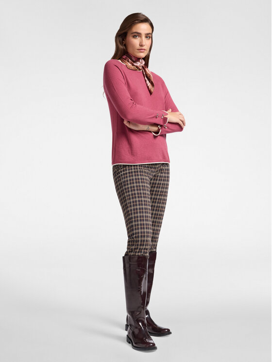 Elena Mirò Elena Mirò Pantaloni di tessuto P820Z000137N001 Marrone Slim Fit