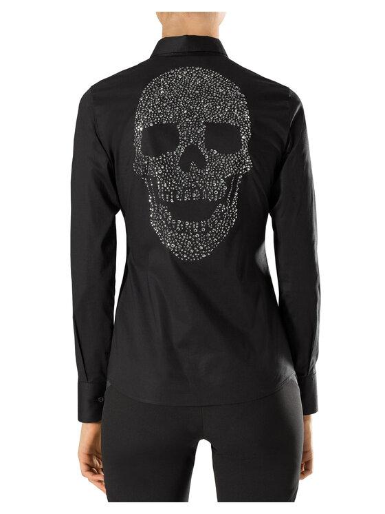 PHILIPP PLEIN PHILIPP PLEIN Koszula 22117 Czarny Fitted Fit