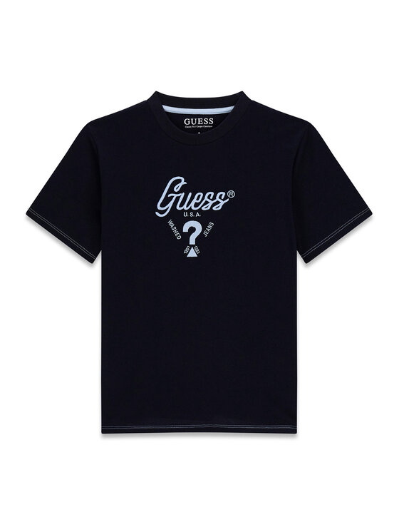 Guess Guess Tričko L6GI06 K8HM4 Tmavomodrá Relaxed Fit