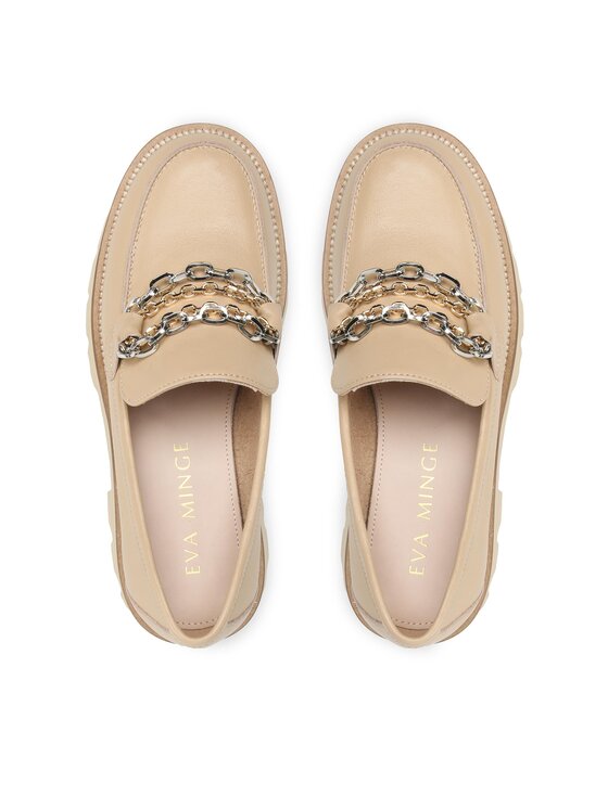 Eva Minge Eva Minge Loafers EM-48-13-001594 Μπεζ