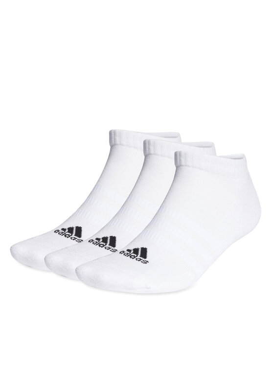 Șosete Scurte Unisex adidas Cushioned Low-Cut Socks 3 Pairs HT3434 white/black