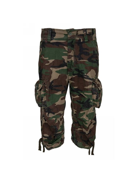Brandit Brandit Szorty materiałowe 2013.10.XL Zielony Regular Fit