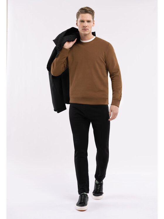 Volcano Volcano Bluza B-ANDY Brązowy Regular Fit