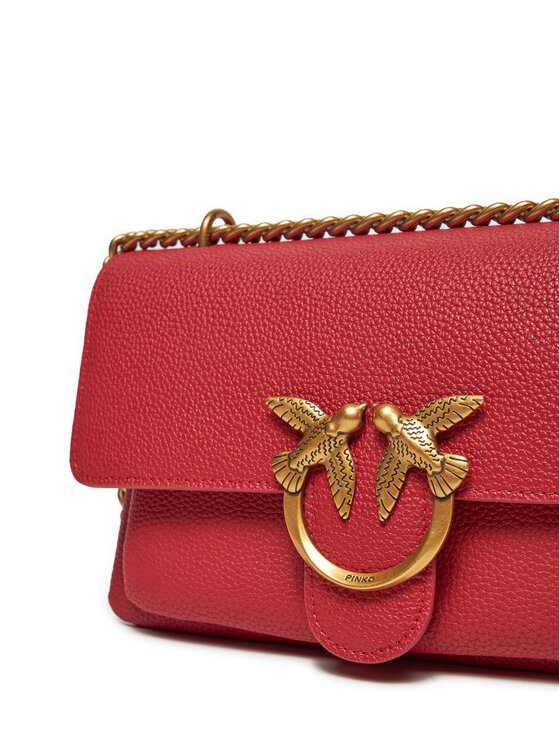 PINKO Handtasche Love One Soft Mini AI 24 25 PLTT 104528 A29Q Rot