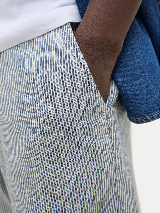 Jack & Jones Jack & Jones Šortky z materiálu Tace Mykonos 12269376 Modrá Tapered Fit