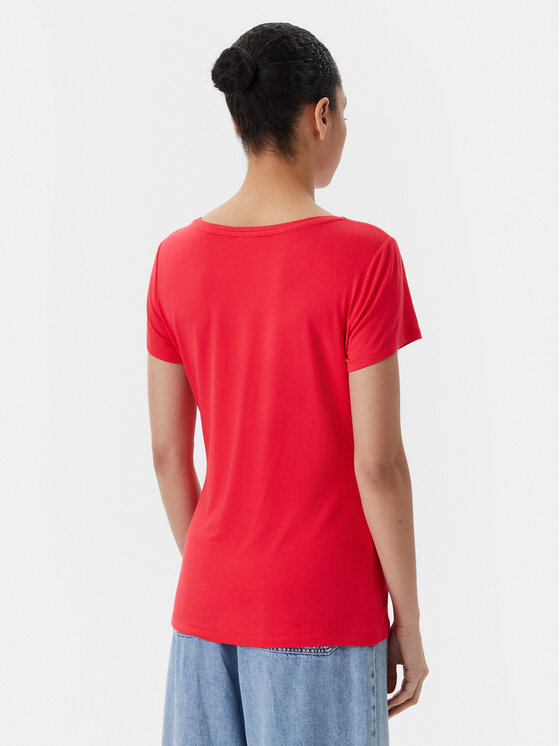 Liu Jo Beachwear Liu Jo Beachwear T-shirt VA5157 JS360 Crvena Regular Fit