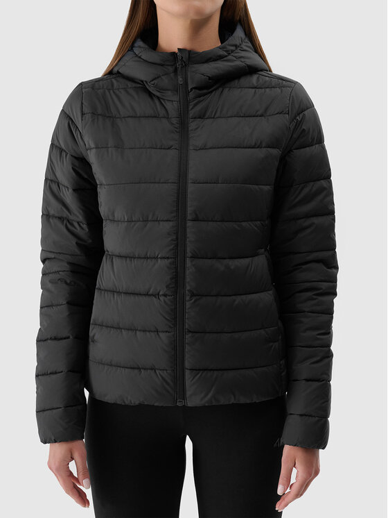 4F 4F Kurtka puchowa BASIC+ Czarny Slim Fit