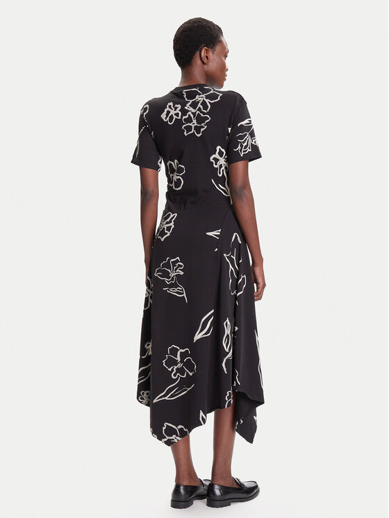 Desigual Desigual Rochie de zi Calma 25WWVK44 Negru Regular Fit
