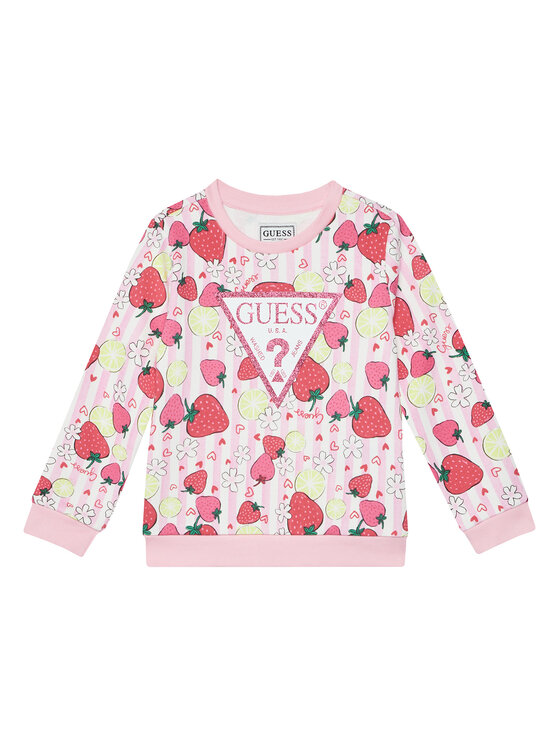 Guess Guess Pulóver K6GQ00 KA6R4 Rózsaszín Regular Fit