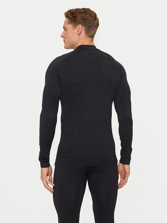 4F 4F Termoaktyvus apatinis trikotažas, viršus 4FWAW24USEAM170 Juoda Slim Fit