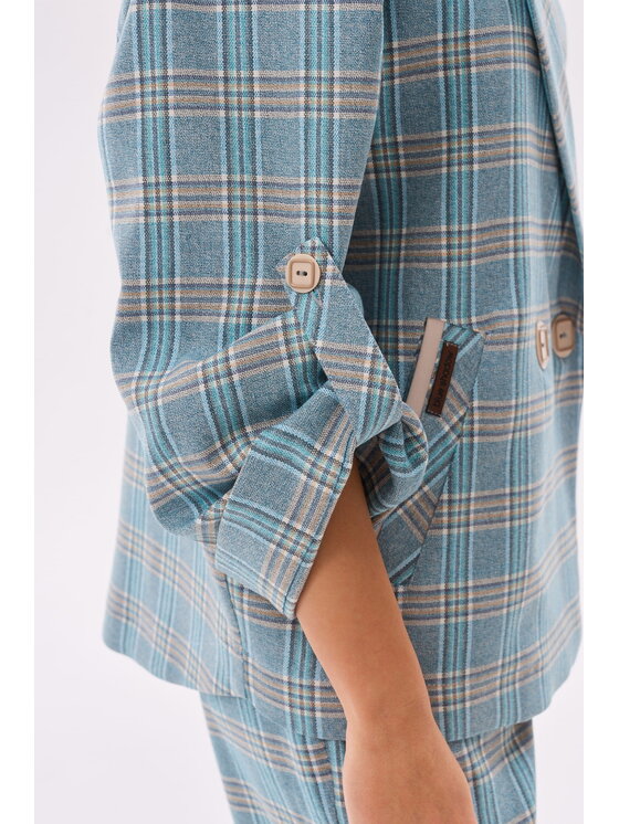 blue shadow blue shadow Marynarka Bella BS Niebieski Standard Fit