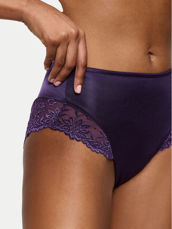Triumph Triumph Klasične spodnje hlačke z visokim pasom Ladyform Soft Maxi 10210671 Vijolična