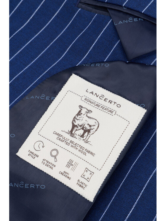 Lancerto Lancerto Marynarka Aniceta MA073126000001 Granatowy Slim Fit