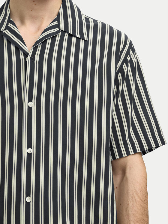 Selected Homme Selected Homme Koszula 16091381 Granatowy Relaxed Fit