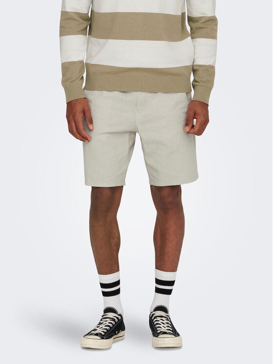 Only & Sons Only & Sons Auduma šorti 22024967 Pelēks Loose Fit