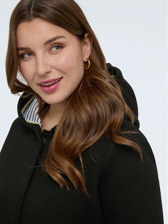 Fiorella Rubino Fiorella Rubino Płaszcz zimowy 8010T000358N033 Czarny A-Line Fit