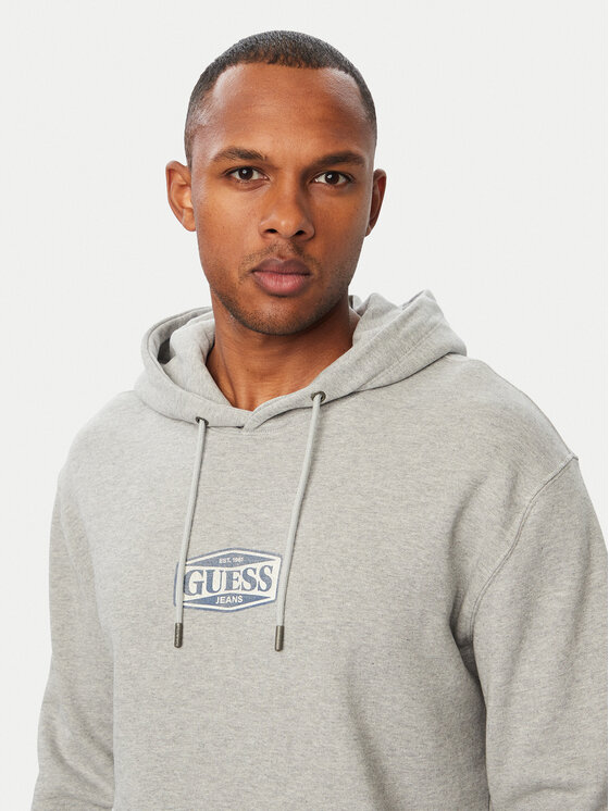 Guess Jeans Guess Jeans Felpa M6BQ12 K5459 Grigio Regular Fit