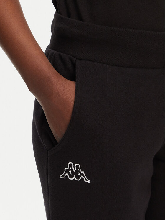 Kappa Kappa Donji dio trenerke 303MKI0 Crna Regular Fit