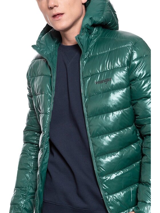 Wrangler Wrangler Giubbotto invernale PUFFER JACKET Verde Regular Fit