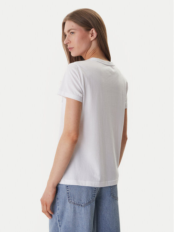 DKNY DKNY T-shirt DJ6T1692 Bijela Regular Fit